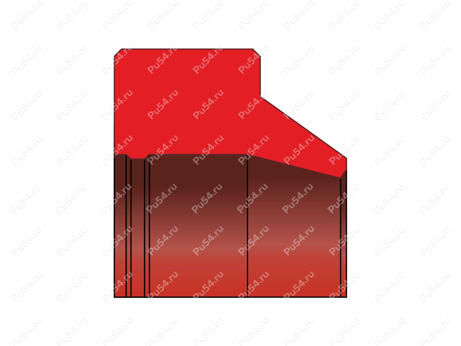 Грязесъемник 249*226*10,2/18,5 аналог A02-A SKF, Código de product 33-78-350, Poliuretano, PU54/M95/желтый, Imagen №1