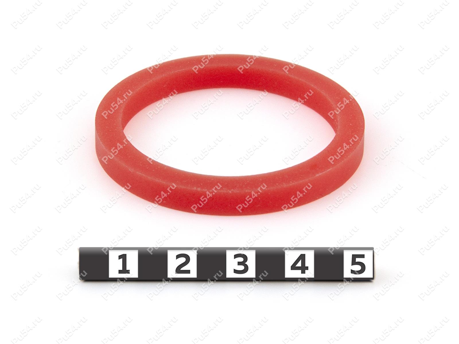 Gas can spout gasket Ekstrim 5 mm (blank cap), Código de product 33-01-408, Poliuretano, PU54/E72/rojo, Imagen №1