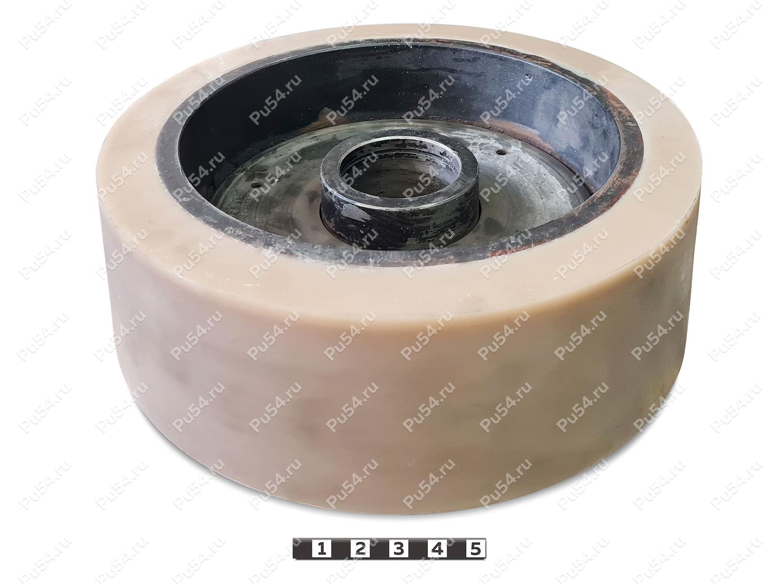 Колесо D 355 x d 295 x H 100 (восстановление), Código de product 333-01-999, Poliuretano, PU54/K92/бежевый, Imagen №1