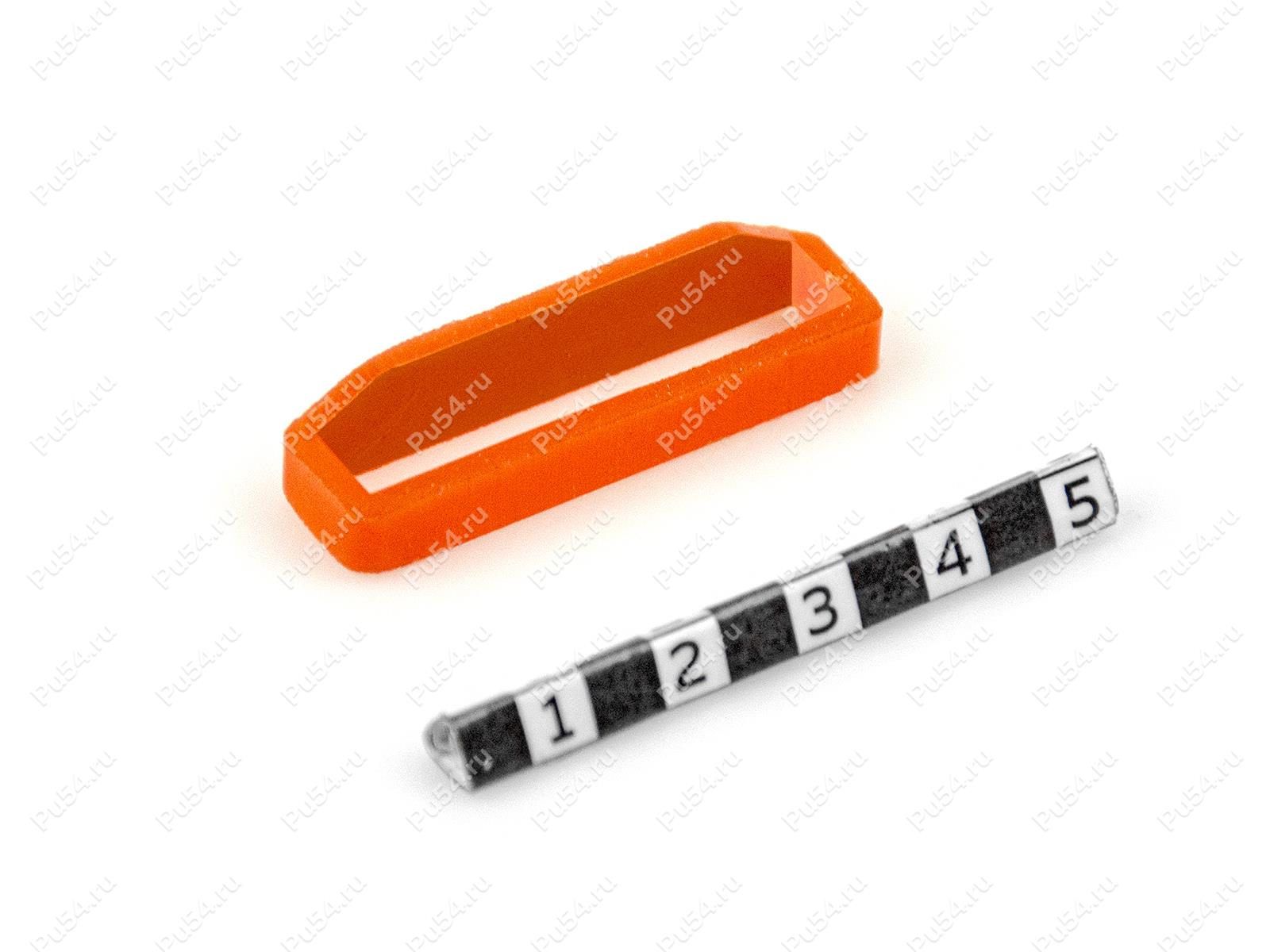 Уплотнение насоса 7*11*42, Código de product 33-01-1282, Poliuretano, PU54/M72/оранжевый, Imagen №1