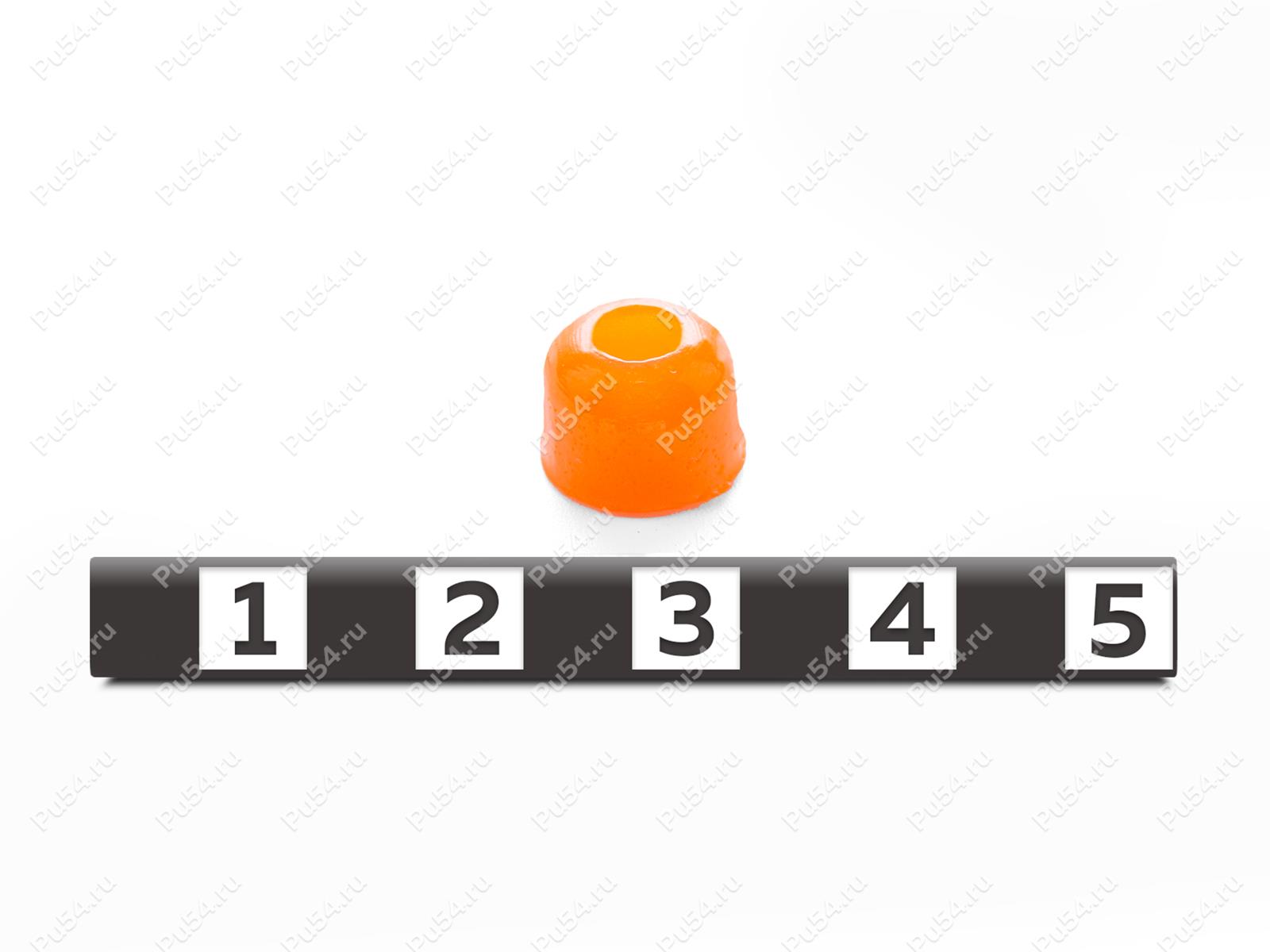 Наконечник D10  x d4 x H7, Código de product 33-01-1923, Poliuretano, PU54/M72/оранжевый, Imagen №1