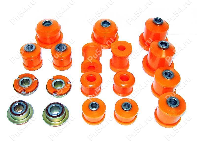Silent blocks and bushings set for VAZ 2108 – VAZ 2109, Código de product 17-21-005, Poliuretano, Imagen №1