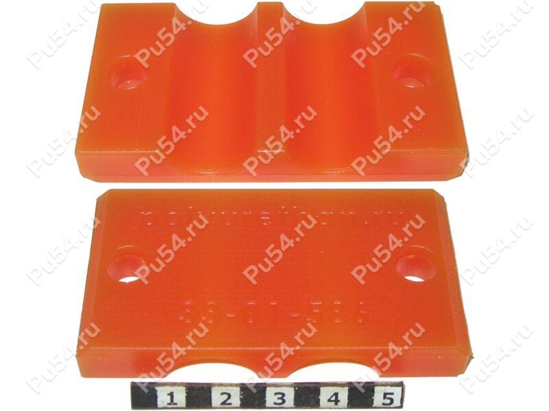Soporte para tuberías 2 plazas, Código de product 33-01-586, Poliuretano, negro, Imagen №1
