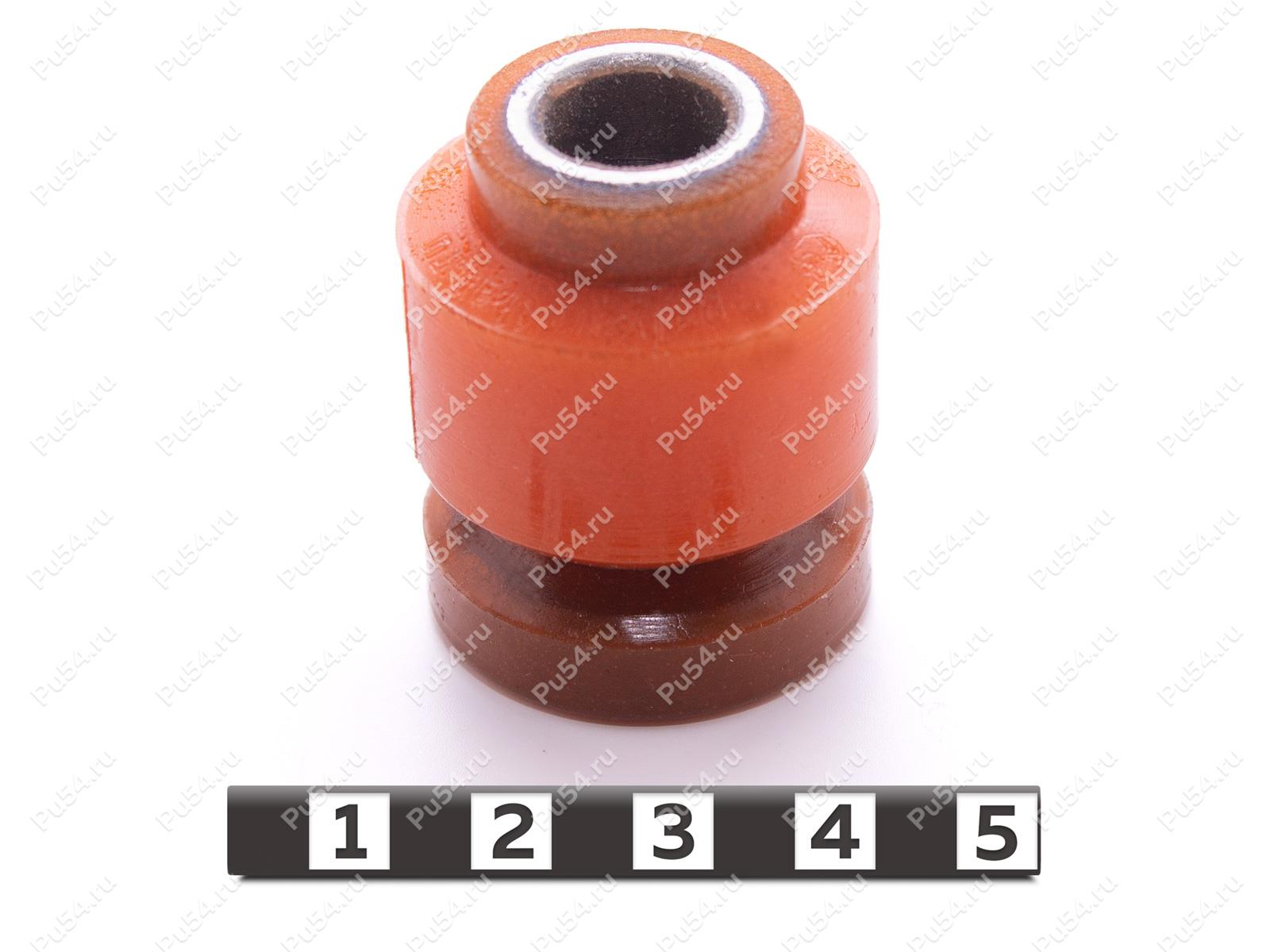 Сайлентблок амортизатора заднего нижнее крепление, Código de product 12-06-3668, Poliuretano, PU54/M72/оранжевый, Imagen №1