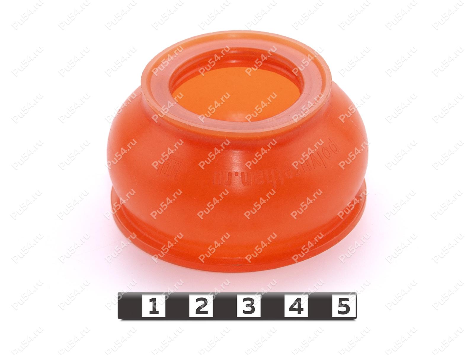 Пыльник шаровой опоры рулевой тяги, 29*49*32, Código de product 31-05-014, Poliuretano, PU54/M72/оранжевый, Imagen №1