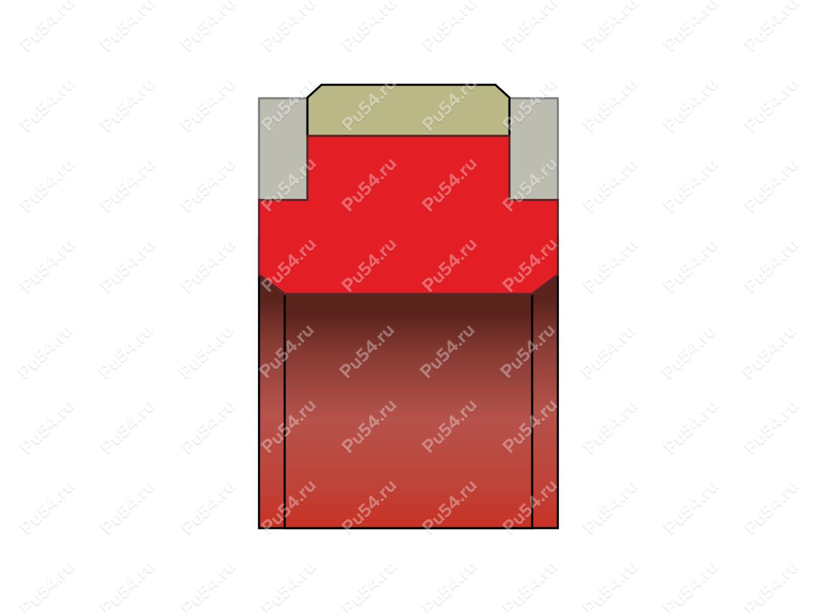 Уплотнение поршня 50x36x9, аналог K19 050-036 KASTAS, Código de product 70-08-977101, Poliuretano, PTFE+POM+PU87*M, Imagen №1