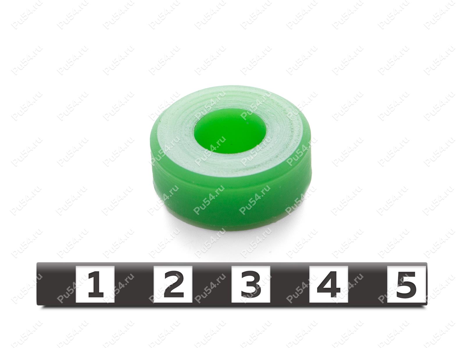 Ролик d22 x d10 x H9, Código de product 33-01-1924, Poliuretano, PU54/M80/зеленый, Imagen №1