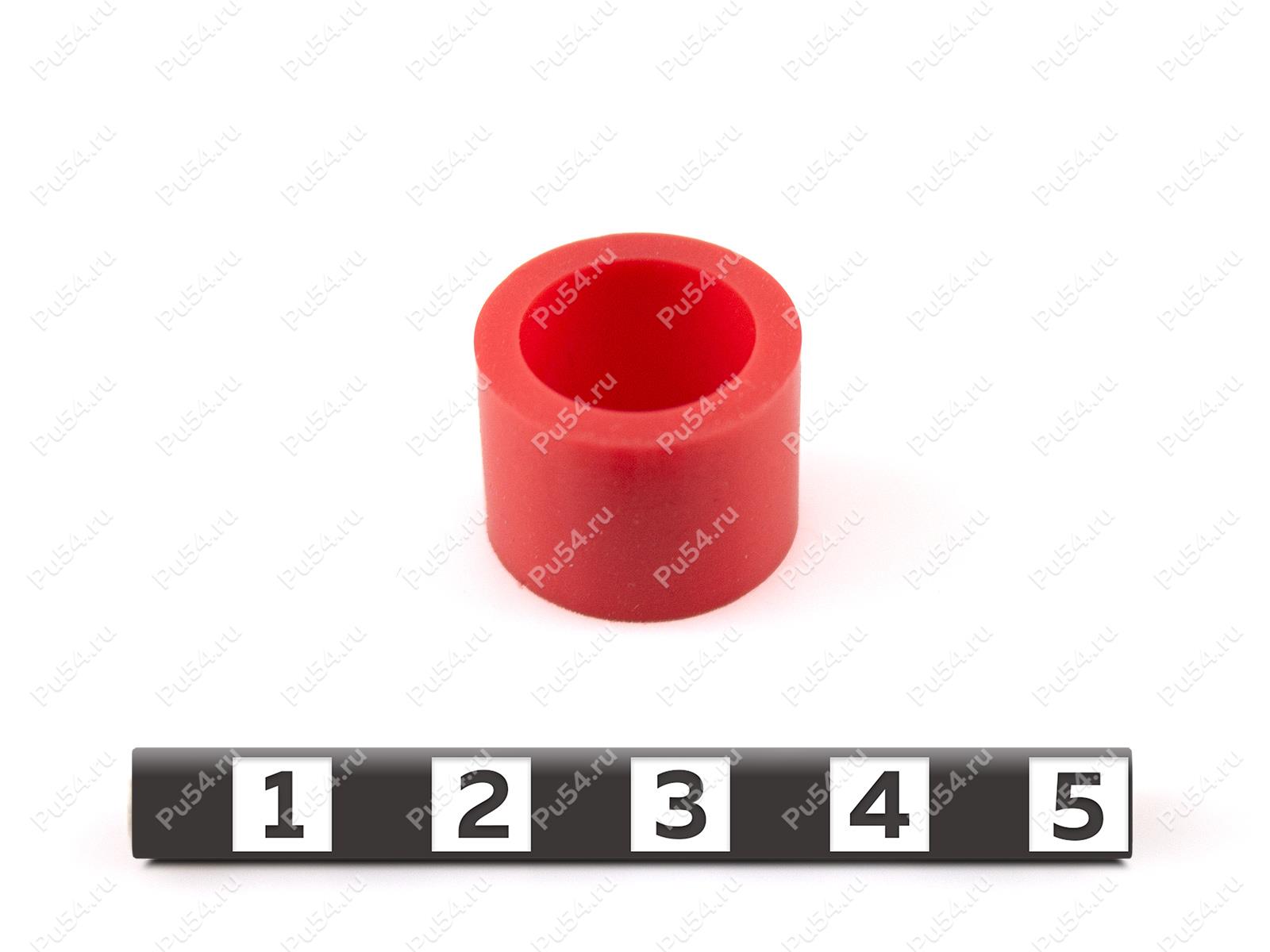 Втулка D 17.8 x d 12.9 x H 13, Código de product 33-01-1469, Poliuretano, PU54/K65/красный, Imagen №1