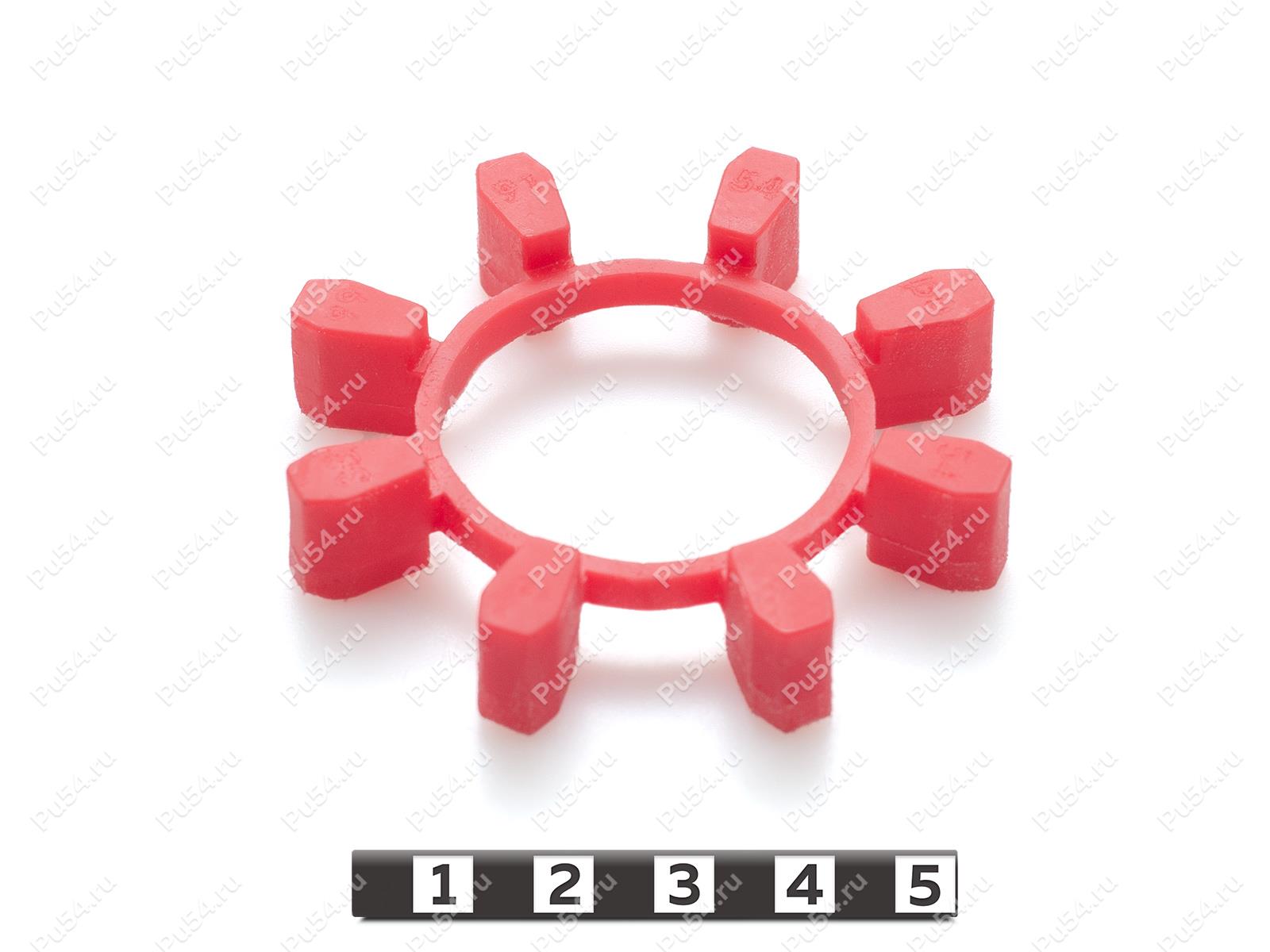 Эластичный элемент муфты N-BIPEX, аналог BIPEX 72, Código de product 33-99-9154, Poliuretano, PU54/M92/красный, Imagen №1