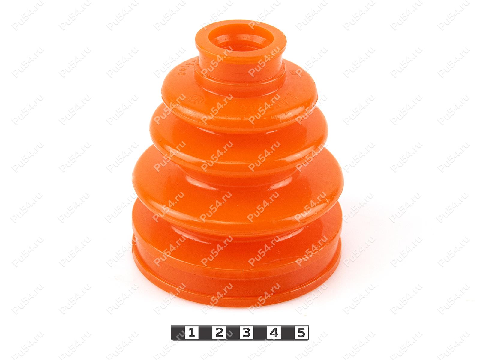 CV-joint dust boot (inner), front suspension, Código de product 1-05-048, Poliuretano, PU54/E72/rojo, Imagen №1