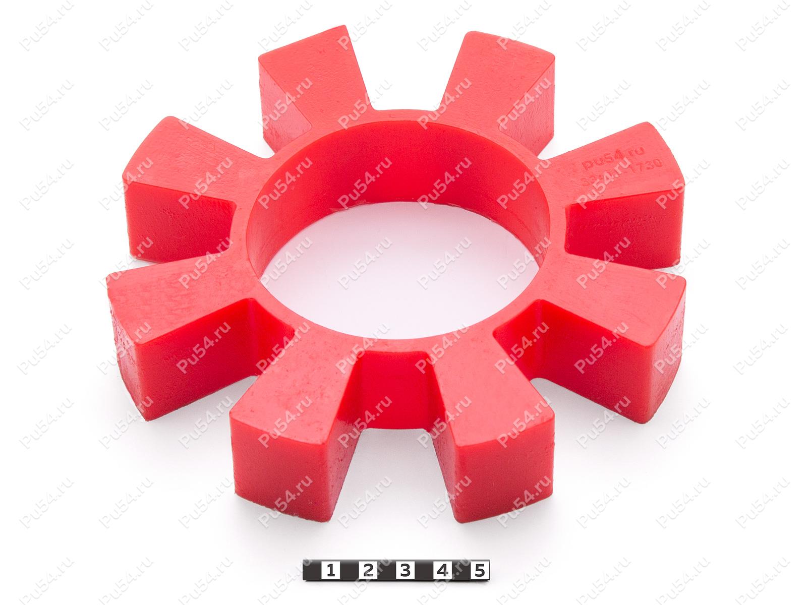 Вставка упругой муфты D170 x d87 x H33, Código de product 33-01-1730, Poliuretano, PU54/M92/красный, Imagen №1
