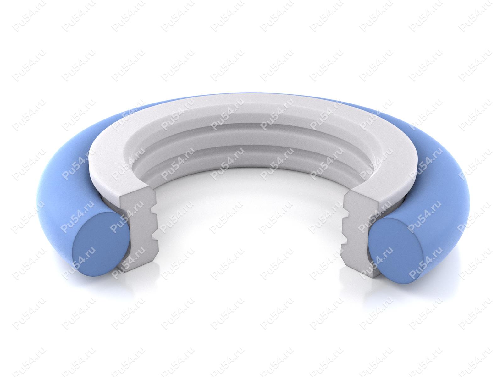 Роторное уплотнение 16x20,9x2,2 аналог PARKER OR 0160 (2-017)  Roto Glyd Ring, K702-016/1, Código de product 70-08-5251, Poliuretano, PTFE+PU87*M, Imagen №1