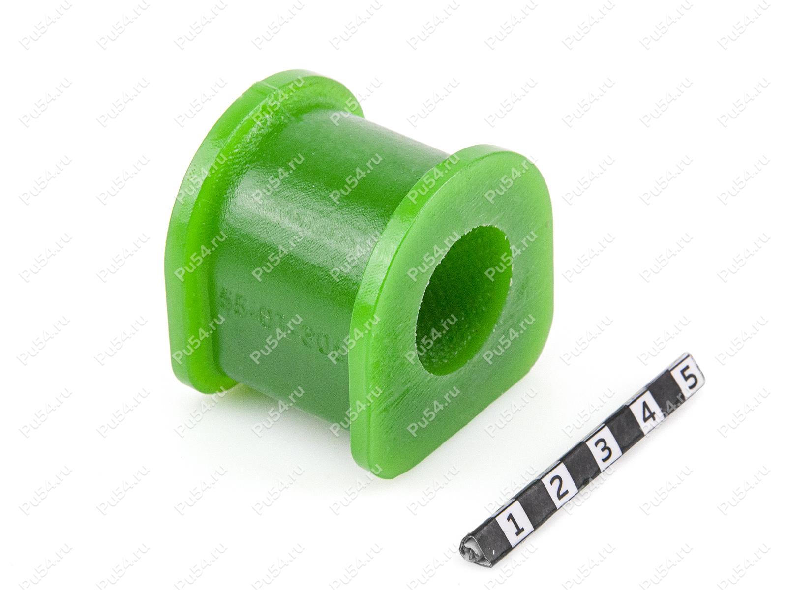 Stabiliser bushing, ID =22.5 mm, Código de product 55-01-306, Poliuretano, PU54/M80/зеленый, Imagen №1
