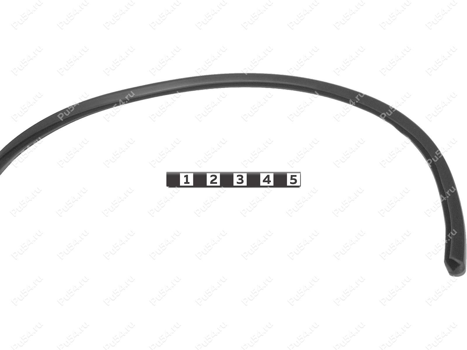 Edging for windshields (4 mm), Código de product 50-60-003, Poliuretano, черный, Imagen №1