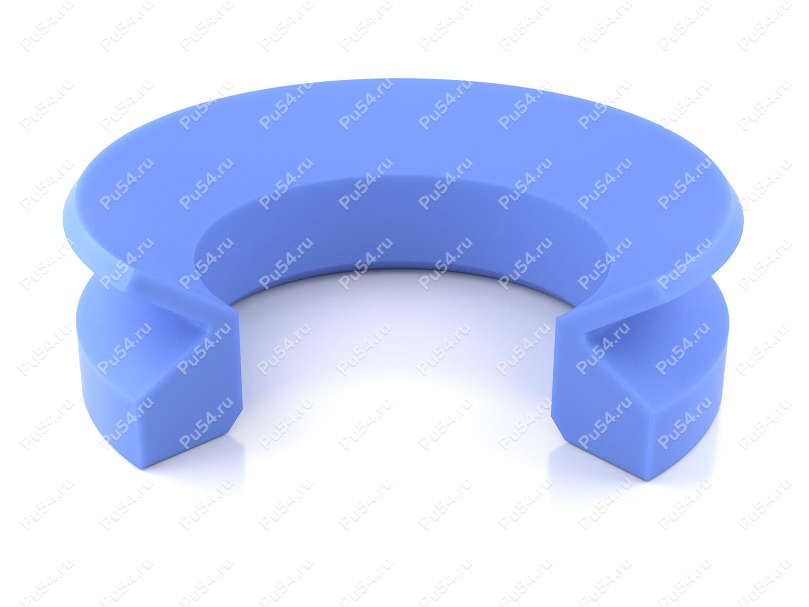 Уплотнение VL-130 117х130х10,5 VL-ring 130 PU, аналог TWVL01300 BUSAK+SHAMBAN, Código de product 70-08-910103, Poliuretano, PU54/M87/синий, Imagen №1
