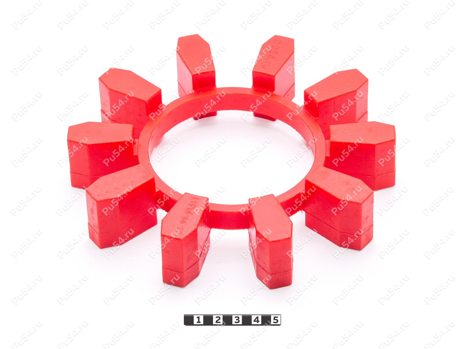 Эластичный элемент муфты N-BIPEX, аналог BIPEX 182, Código de product 33-99-91511, Poliuretano, PU54/M92/красный, Imagen №1