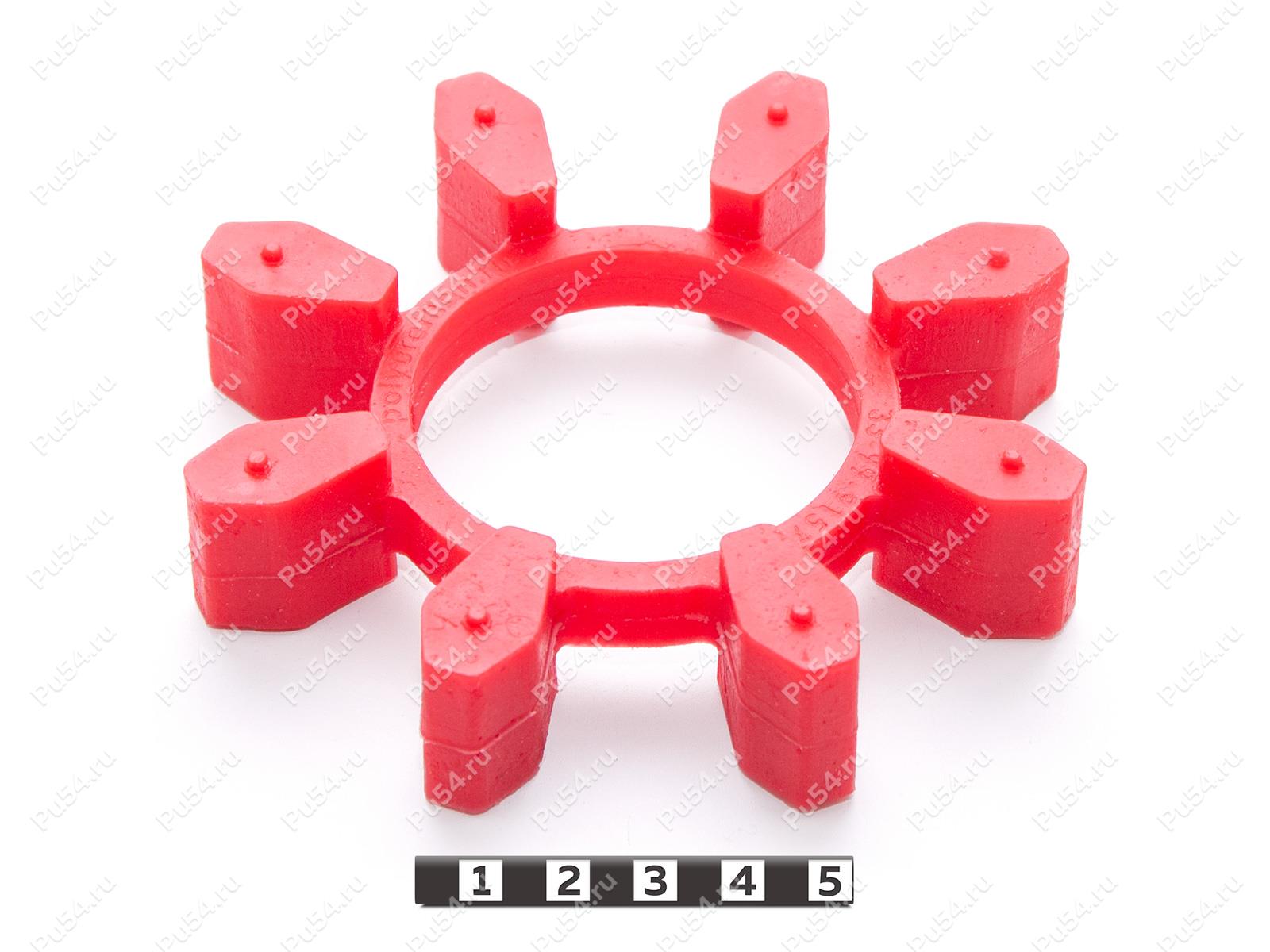 Эластичный элемент муфты N-BIPEX, аналог BIPEX 112, Código de product 33-99-9157, Poliuretano, PU54/M92/красный, Imagen №1