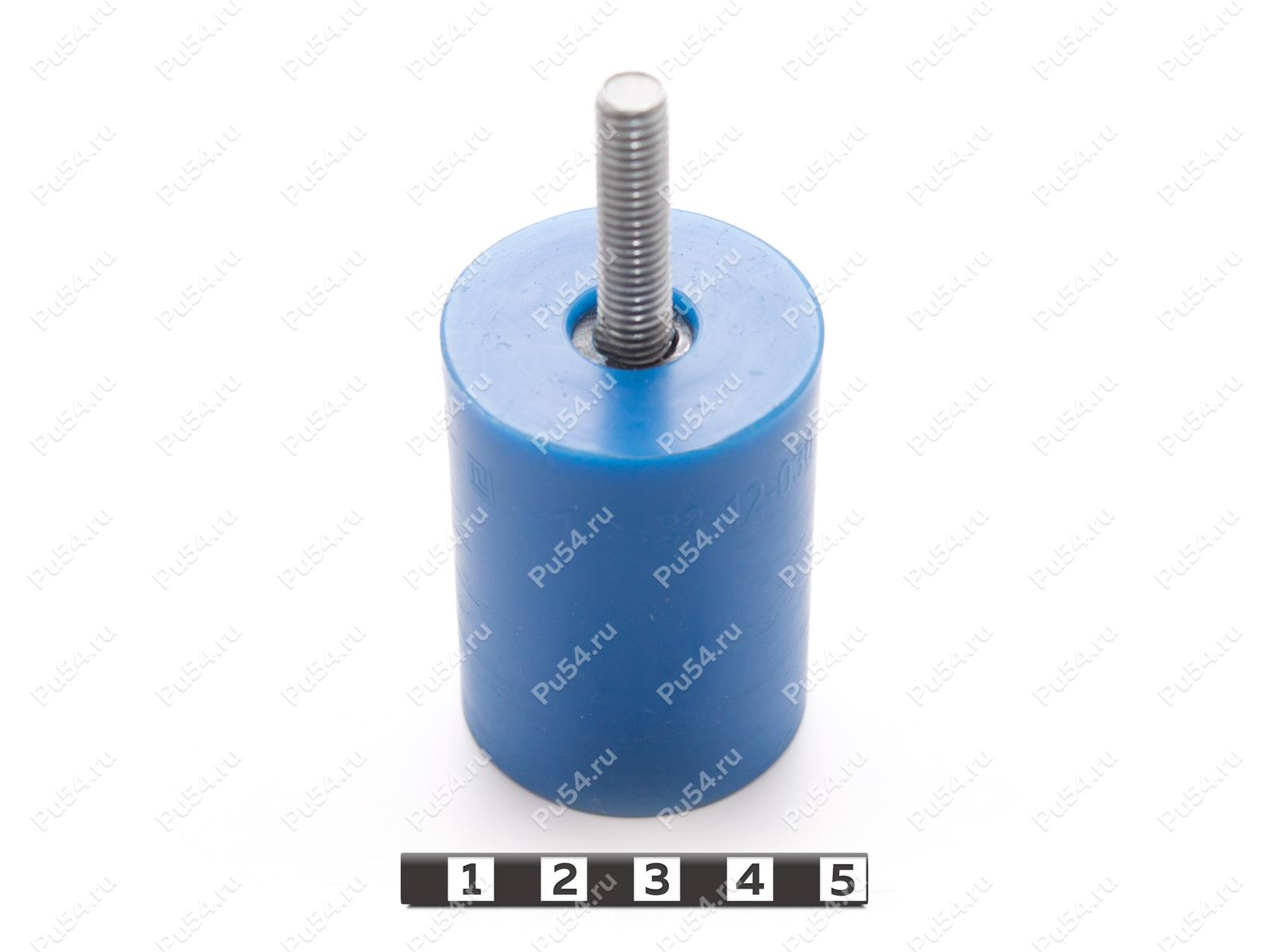 Демпфер D 40 x H 85 (М8), Código de product 33-12-030, Poliuretano, PU54/M72/оранжевый, Imagen №1