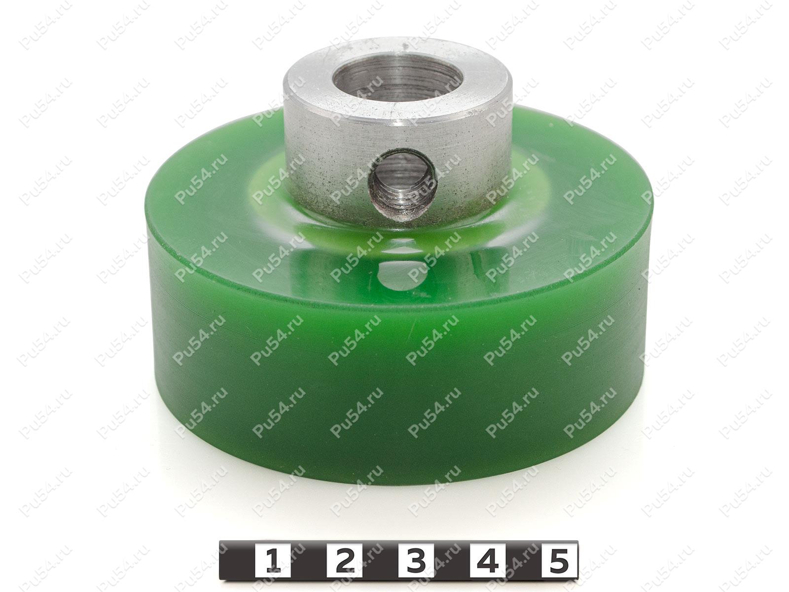 Ролик D 80,3 x d 49 x H 30 (восстановление), Código de product 333-01-1041, Poliuretano, PU54/M80/зеленый, Imagen №1