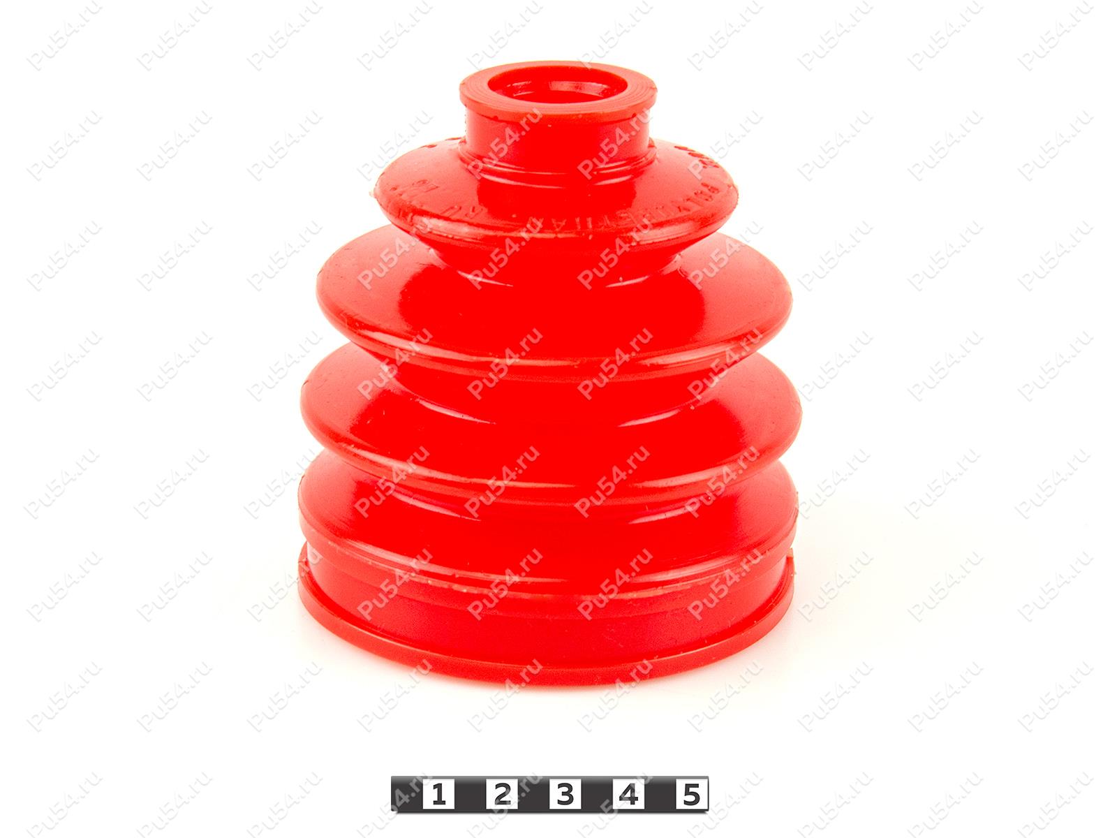 CV-joint dust boot (outer), front suspension, Código de product 3-05-008, Poliuretano, PU54/E72/rojo, Imagen №1