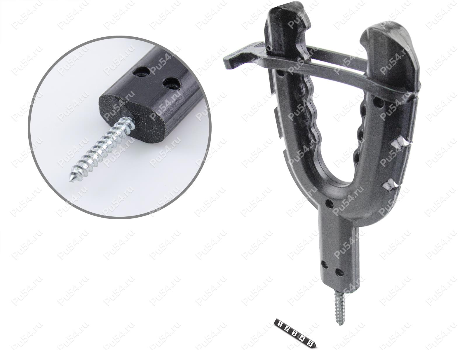 Tweaker-clamp (self-tapping screw), Código de product 33-20-044-C, Poliuretano, negro, Imagen №1