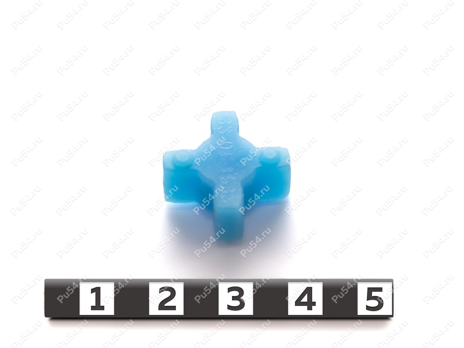 Вставка упругой муфты эластичная (звездочка), Código de product 33-01-1533, Poliuretano, PU54/M87/синий, Imagen №1
