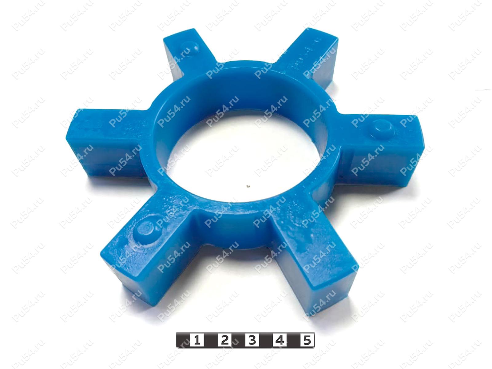 Вставка упругой муфты эластичная (звездочка) 118*58*22, Código de product 33-01-1379, Poliuretano, PU54/M87/синий, Imagen №1