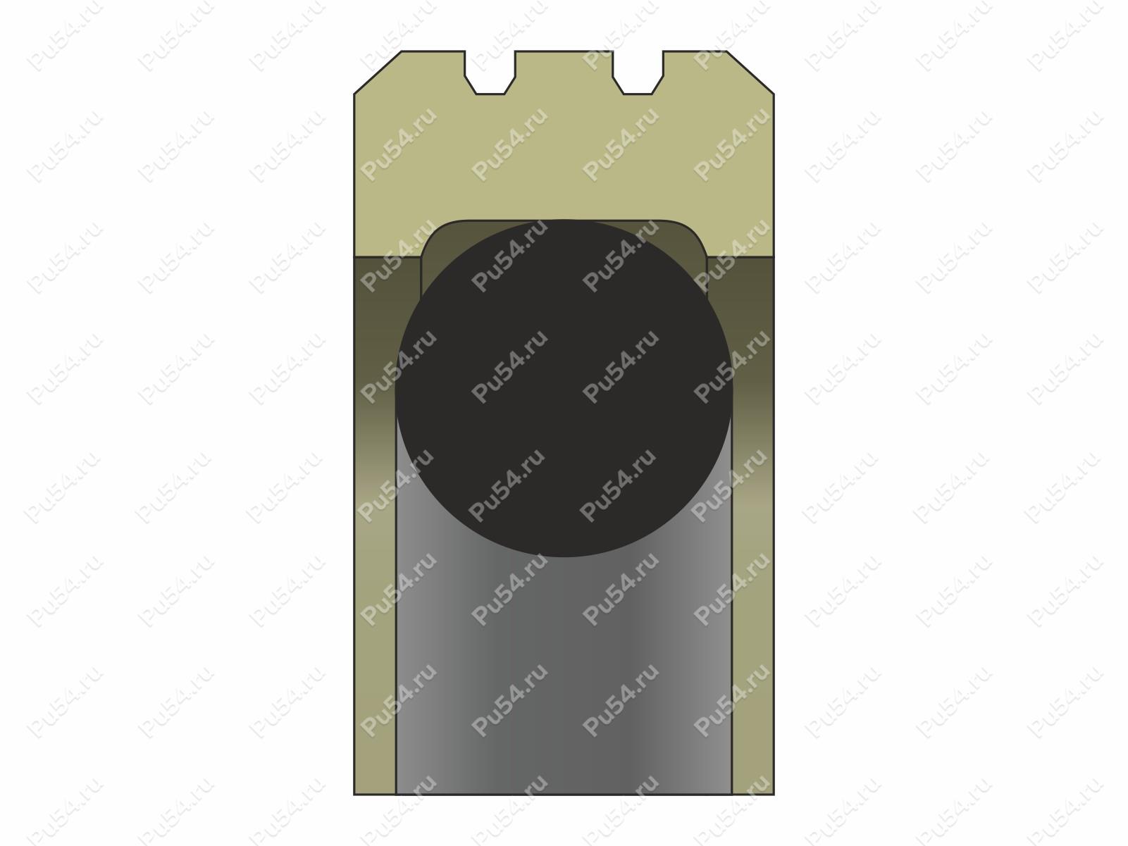 Уплотнение 190x174,5x6,3 аналог Turcon Roto Glyd Ring, Código de product 70-08-906002, Poliuretano, PTFE+PU87*M, Imagen №1