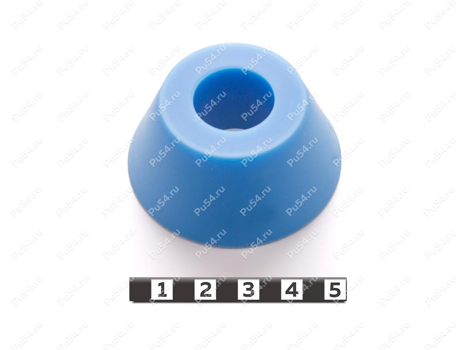 Виброопора силоса БХМ D 55 xd 20 x H 24, Código de product 33-12-026-1, Poliuretano, PU54/M87/синий, Imagen №1