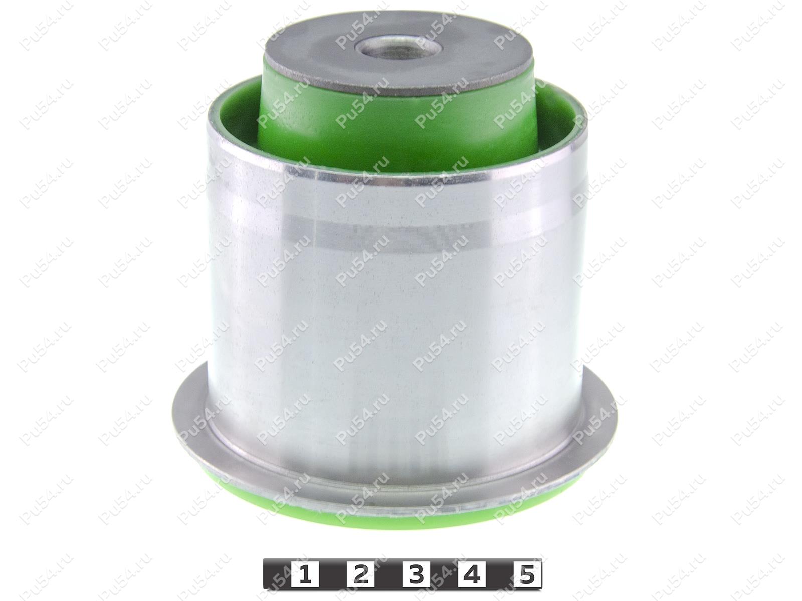 Beam silent block, rear suspension, press-fitted, Código de product 12-06-1611, Poliuretano, PU54/M80/verde, Imagen №1