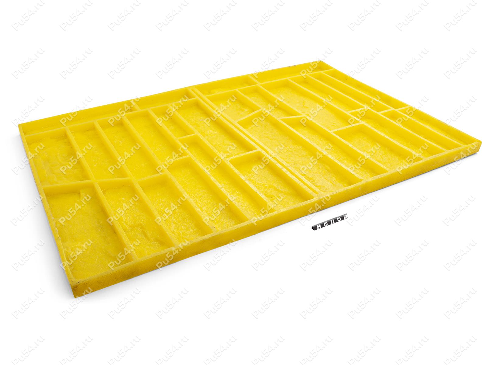 Stone veener casting mold "Typesetting", Código de product 34-00-003, Poliuretano, Imagen №1