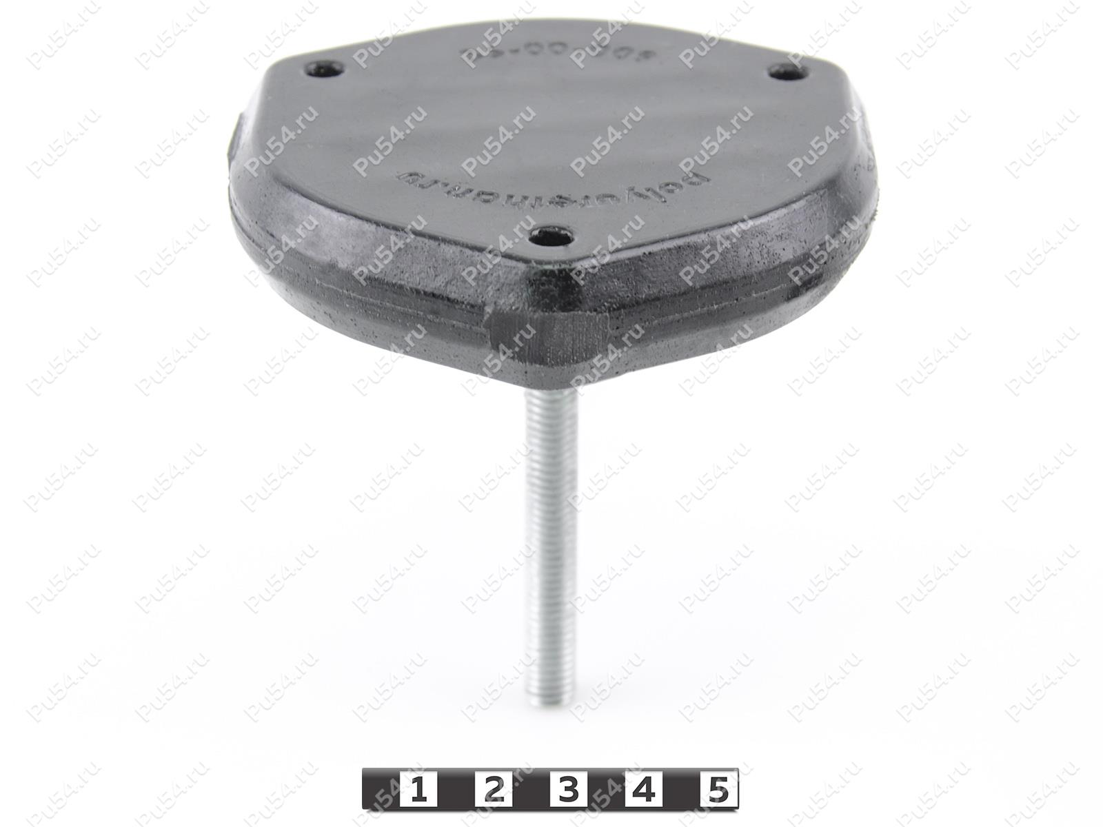 Manija de sujeción triangular (3 lados, M8 tornillo), Código de product 36-00-009, Poliuretano, PU54/M80/negro, Imagen №1