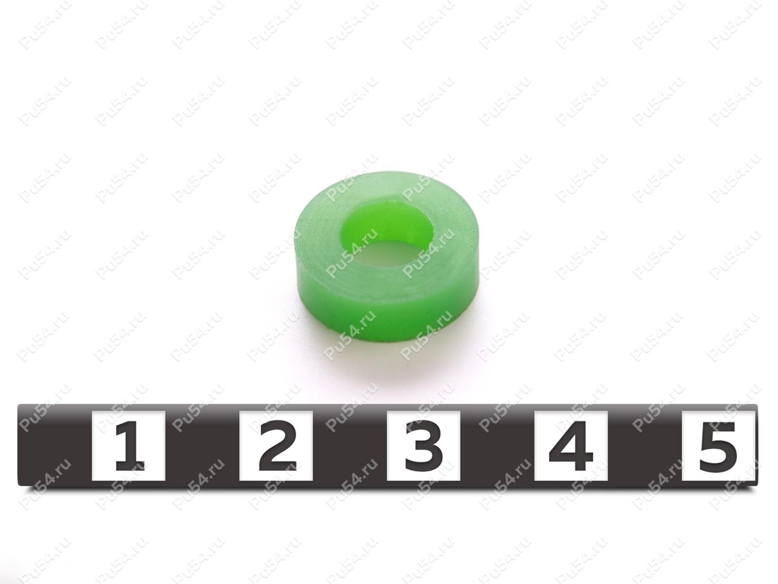 Резинка регулятора D14 x d7 x H4, Código de product 33-01-1675, Poliuretano, PU54/M80/зеленый, Imagen №1