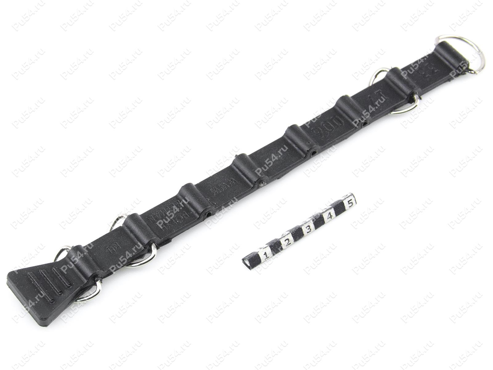 Fixing strap (4 rings)., Código de product 33-17-006-04, Poliuretano, PU54/M71/negro, Imagen №1