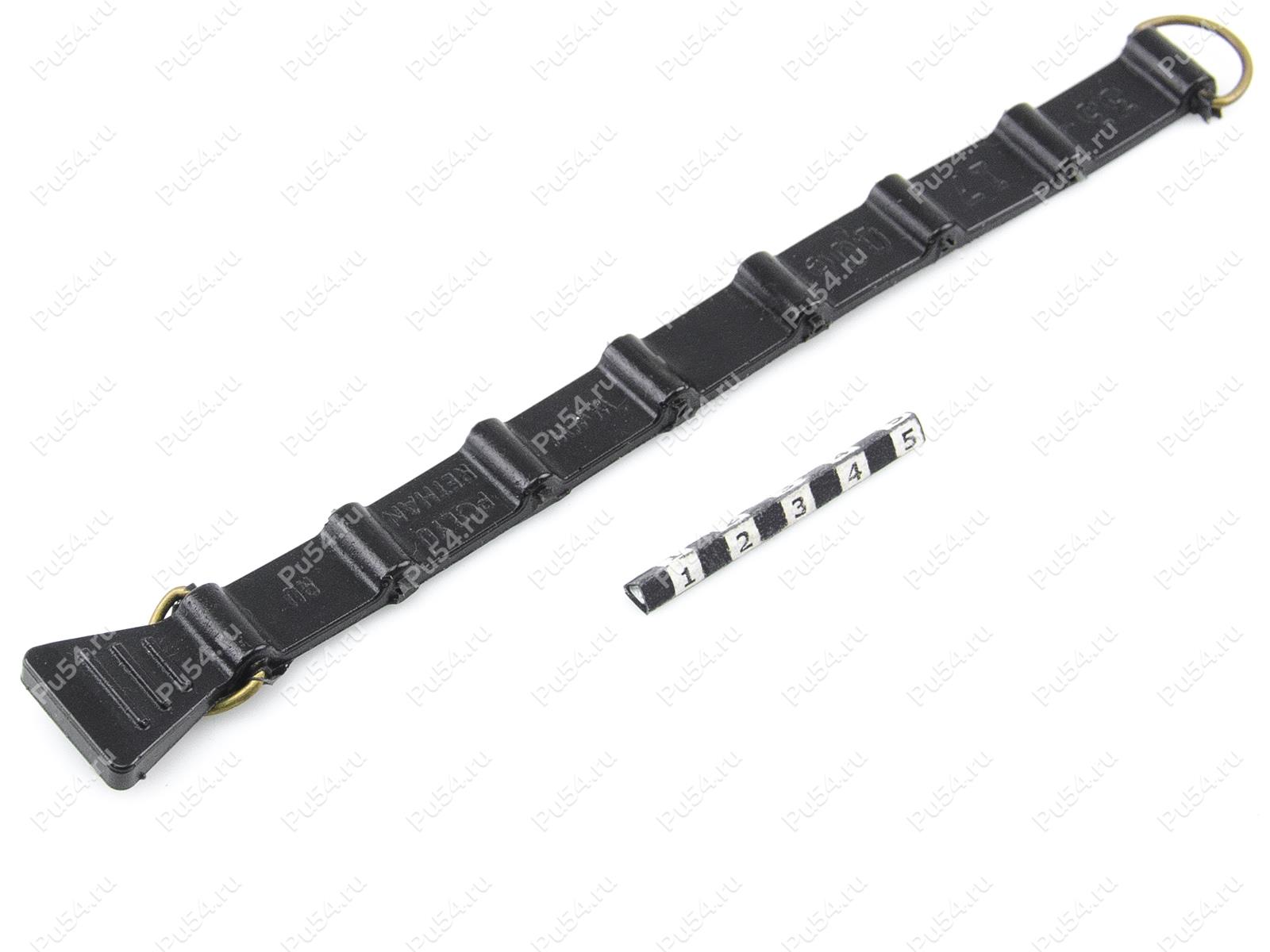 Fixing strap (2 rings)., Código de product 33-17-006-02, Poliuretano, PU54/M71/negro, Imagen №1