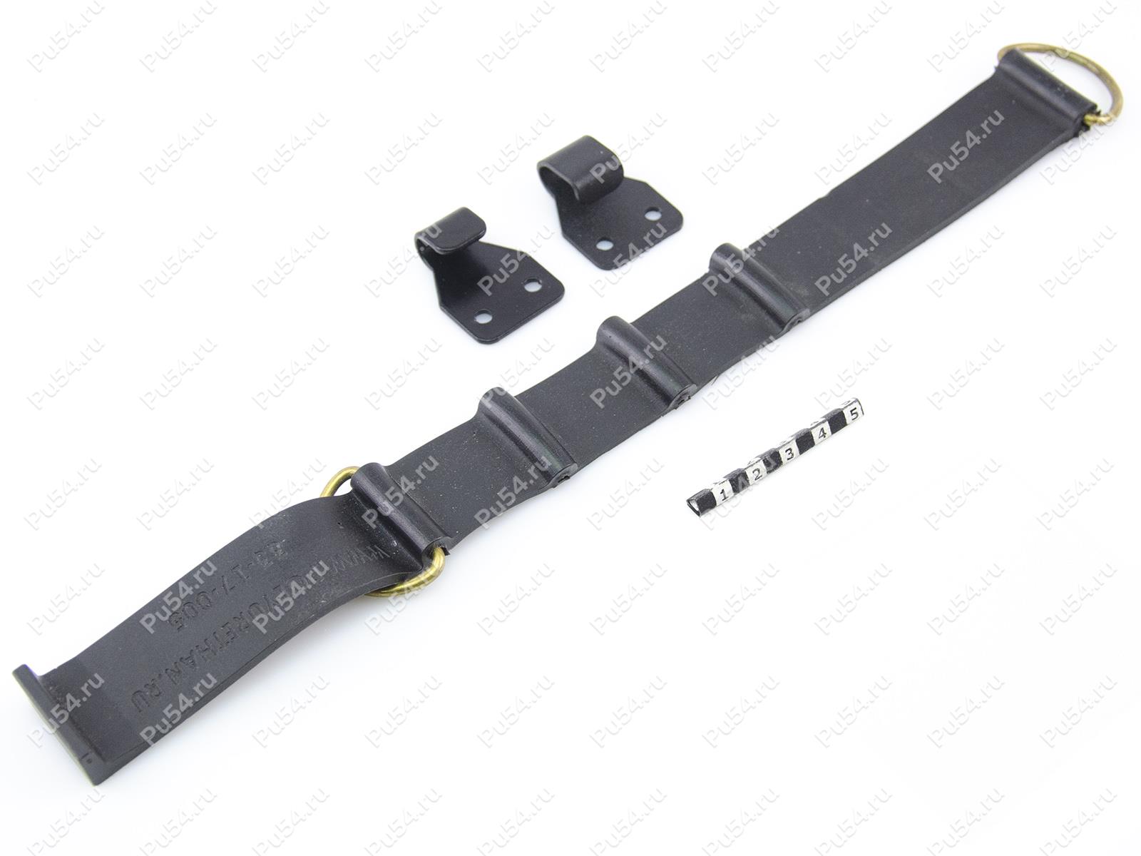 Fixing strap with metal hooks., Código de product 33-17-0052, Poliuretano, negro, Imagen №1