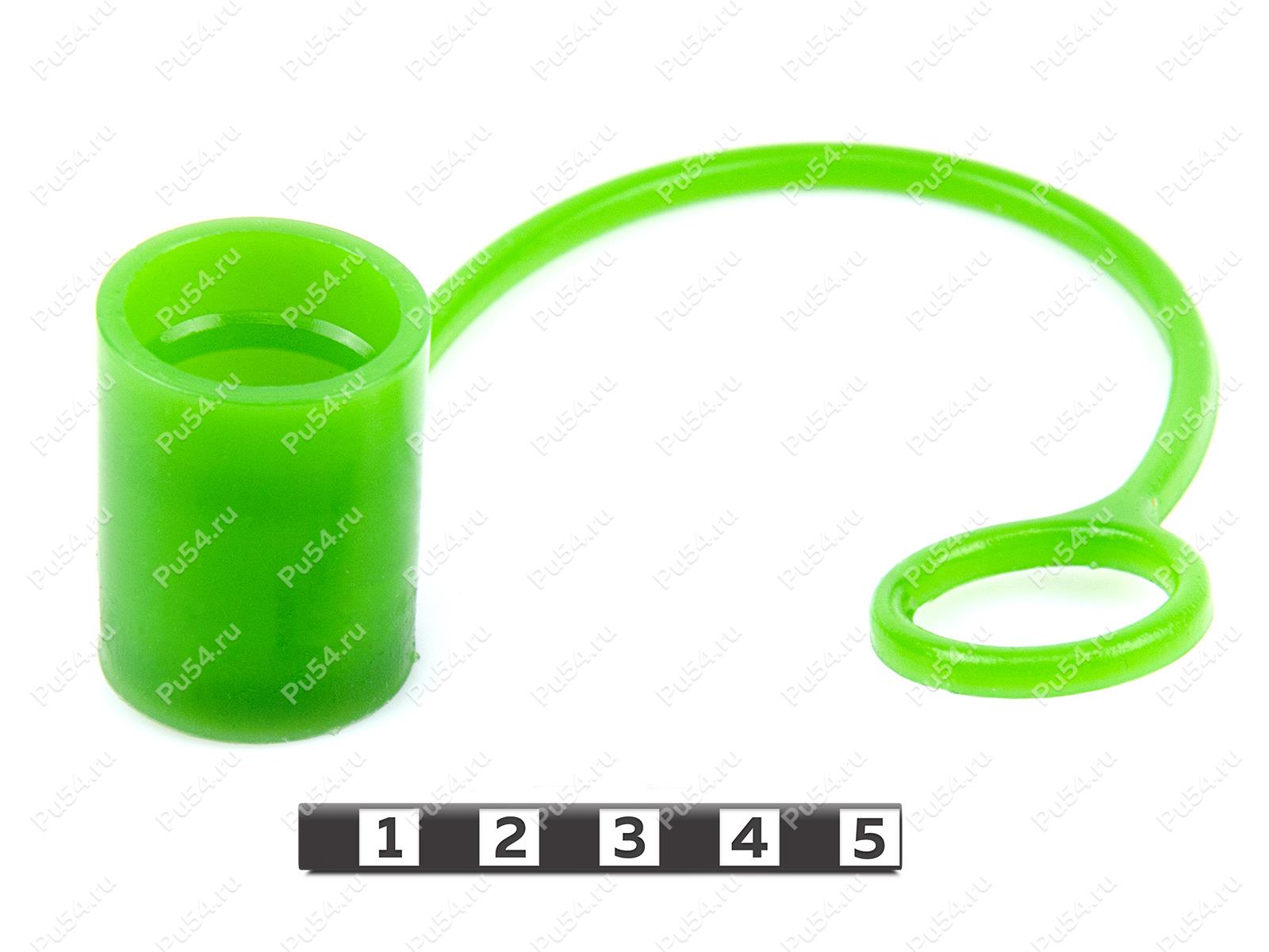 El casquillo (antera) de la punta de la manga hidráulica, el diámetro de 23,8 mm, Código de product 0-00-9762, Poliuretano, PU54/M80/зеленый, Imagen №1