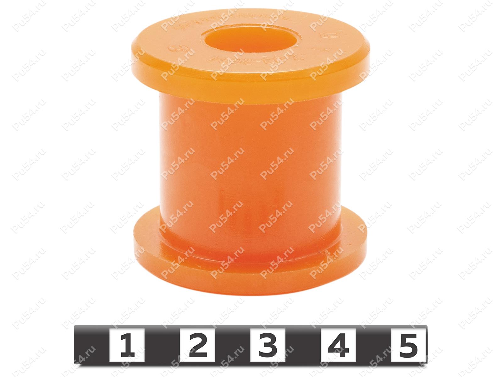 Buje del amortiguador, Código de product 2-03-3034, Poliuretano, PU54/M71/naranja, Imagen №1