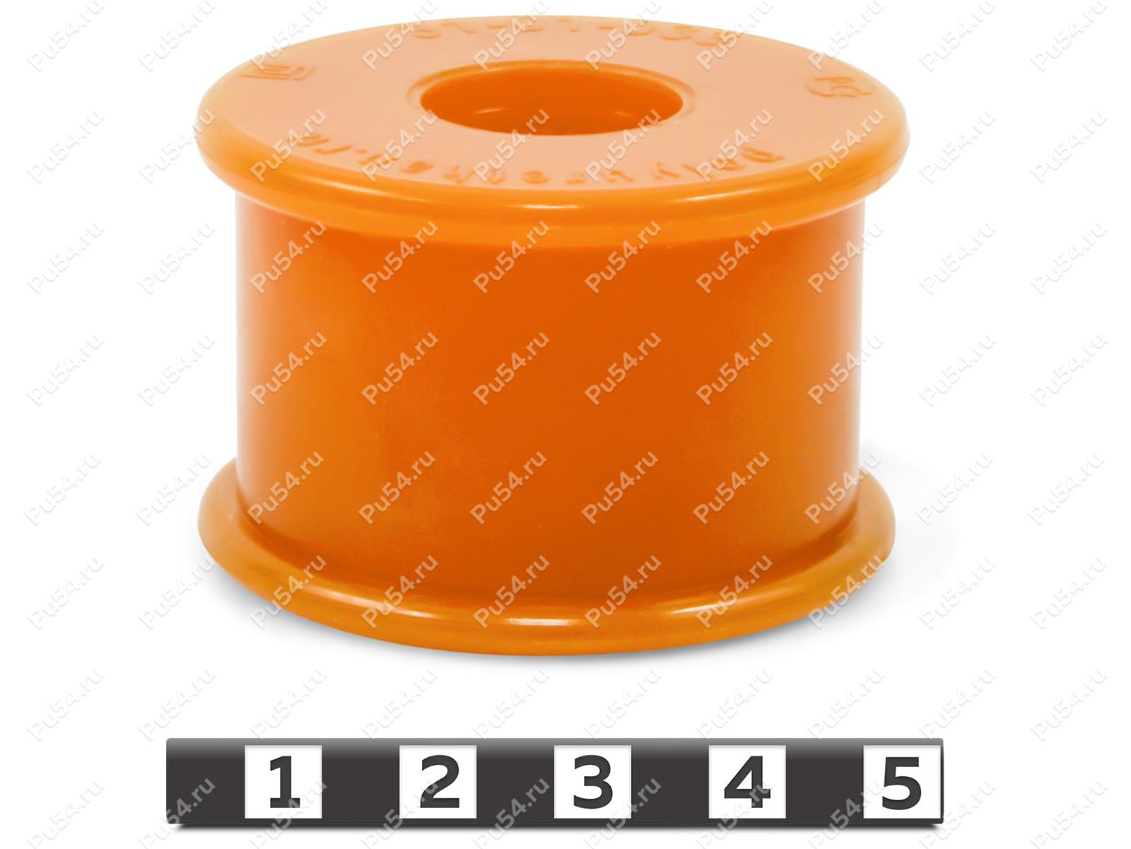 Stabilizer bushing, front suspension, ID =20 mm, Código de product 31-01-033, Poliuretano, PU54i/K72/темно-оранжевый, Imagen №1
