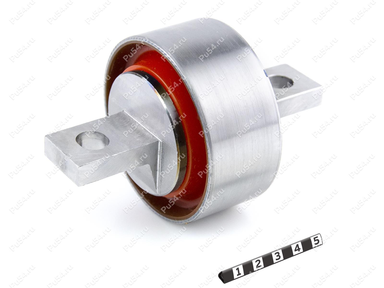 Lateral arm silent block, rear suspension (sectional), Código de product 16-26-145, Poliuretano, PU54/M71/naranja, Imagen №1