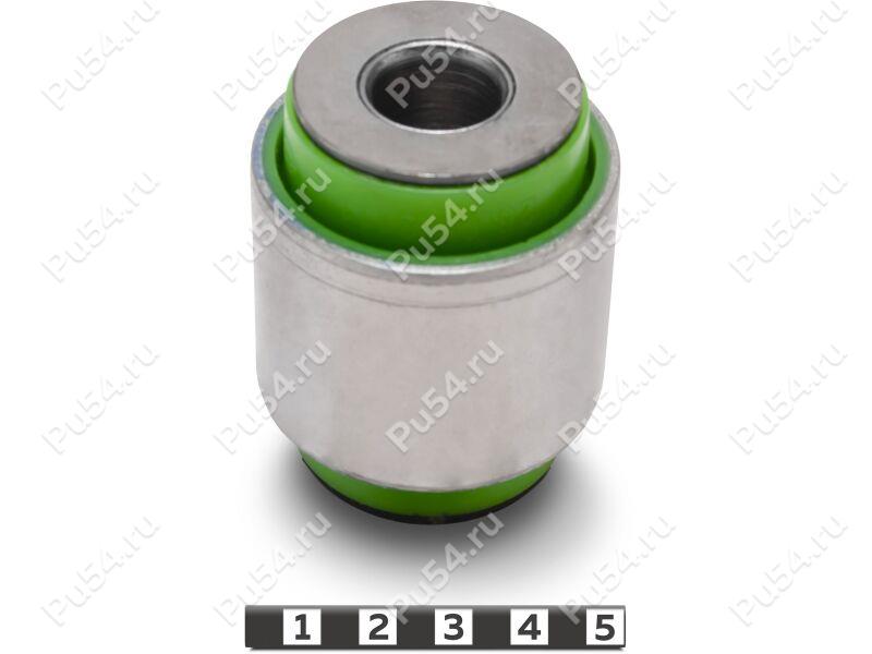 Low control arm silent block, rear suspension (hub), pressed-in, Código de product 26-06-2111, Poliuretano, PU54/M80/verde, Imagen №1