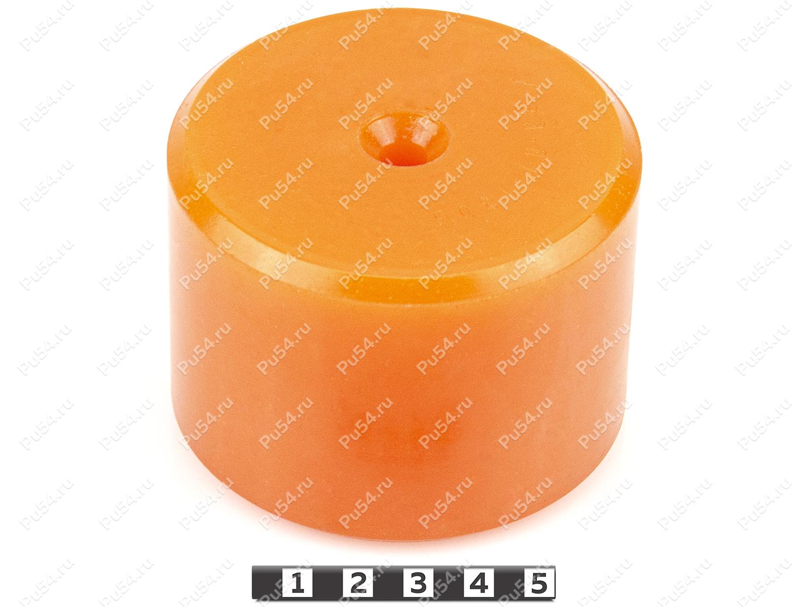 Виброопора D 81 x d 8 x H 59 мм., Código de product 33-01-1305, Poliuretano, PU54/M72/оранжевый, Imagen №1