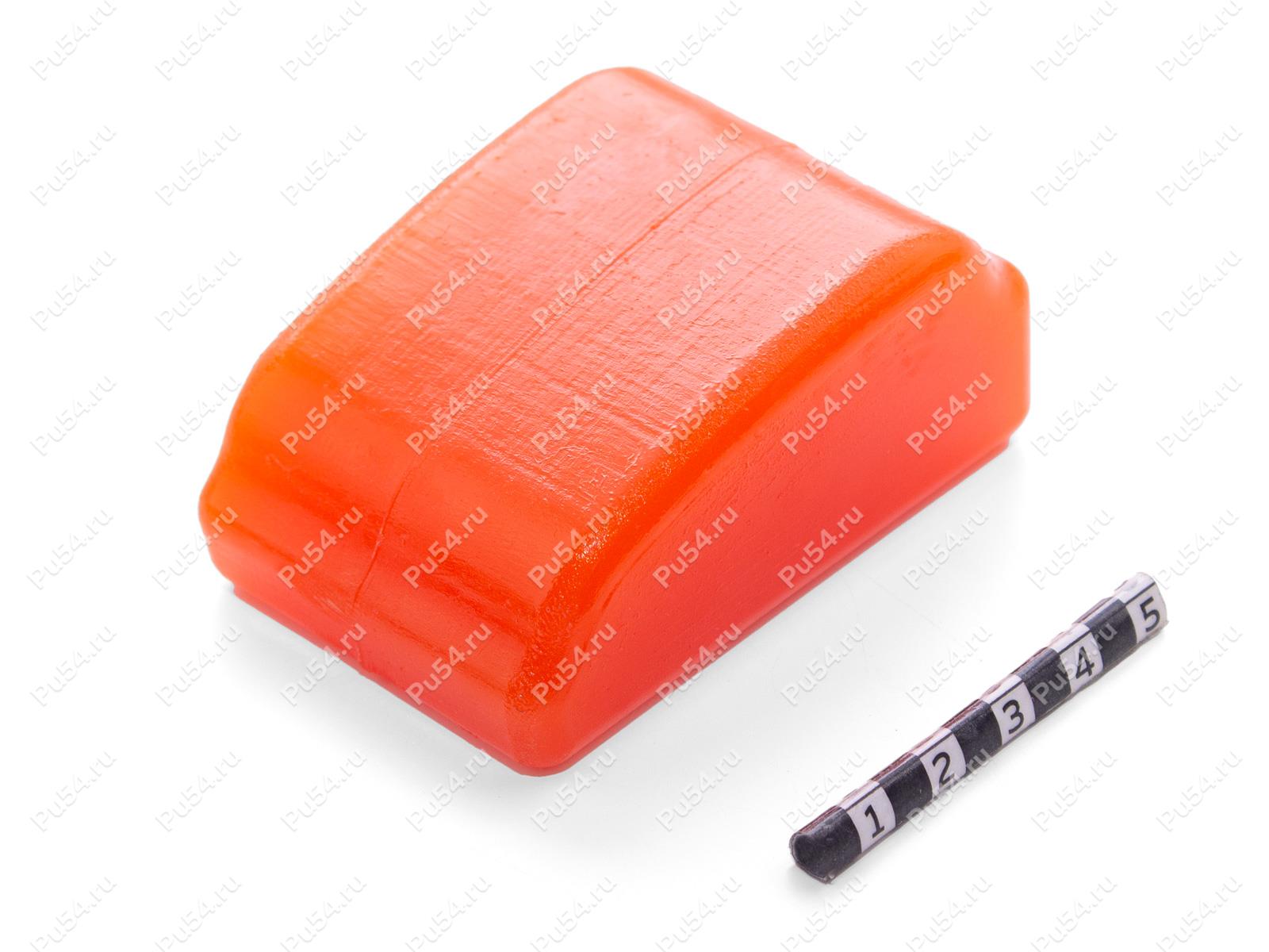 Вкладыш муфты 34 х 49 х77, Código de product 33-01-1808, Poliuretano, PU54/M72/оранжевый, Imagen №1