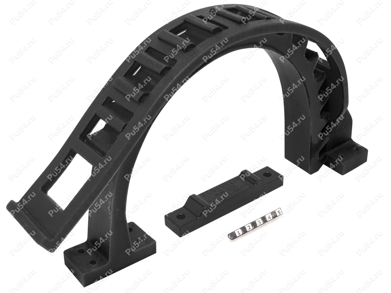 Universal clamp (30pcs), Código de product 33-22-0088, Poliuretano, negro, Imagen №1