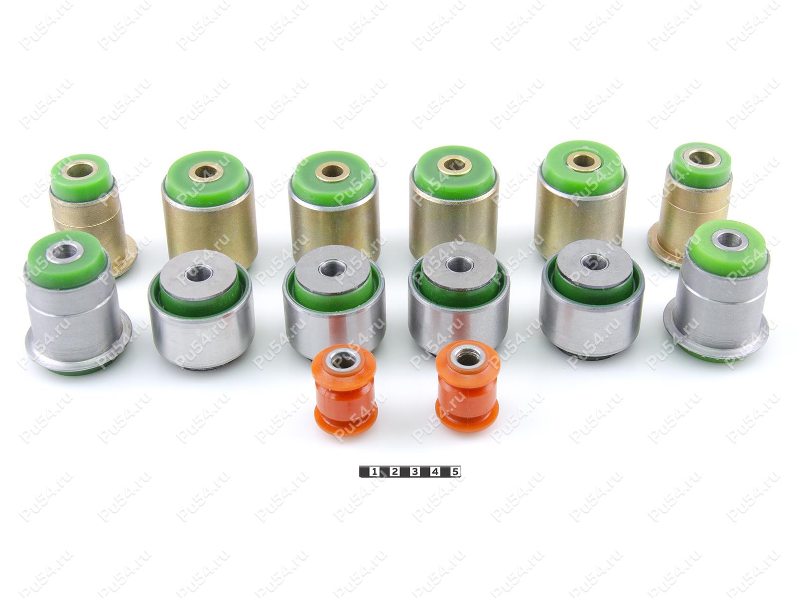 Kit de bujes SUZUKI Grand Vitara suspensión trasera dependiente, Código de product 9-21-003, Poliuretano, Imagen №1