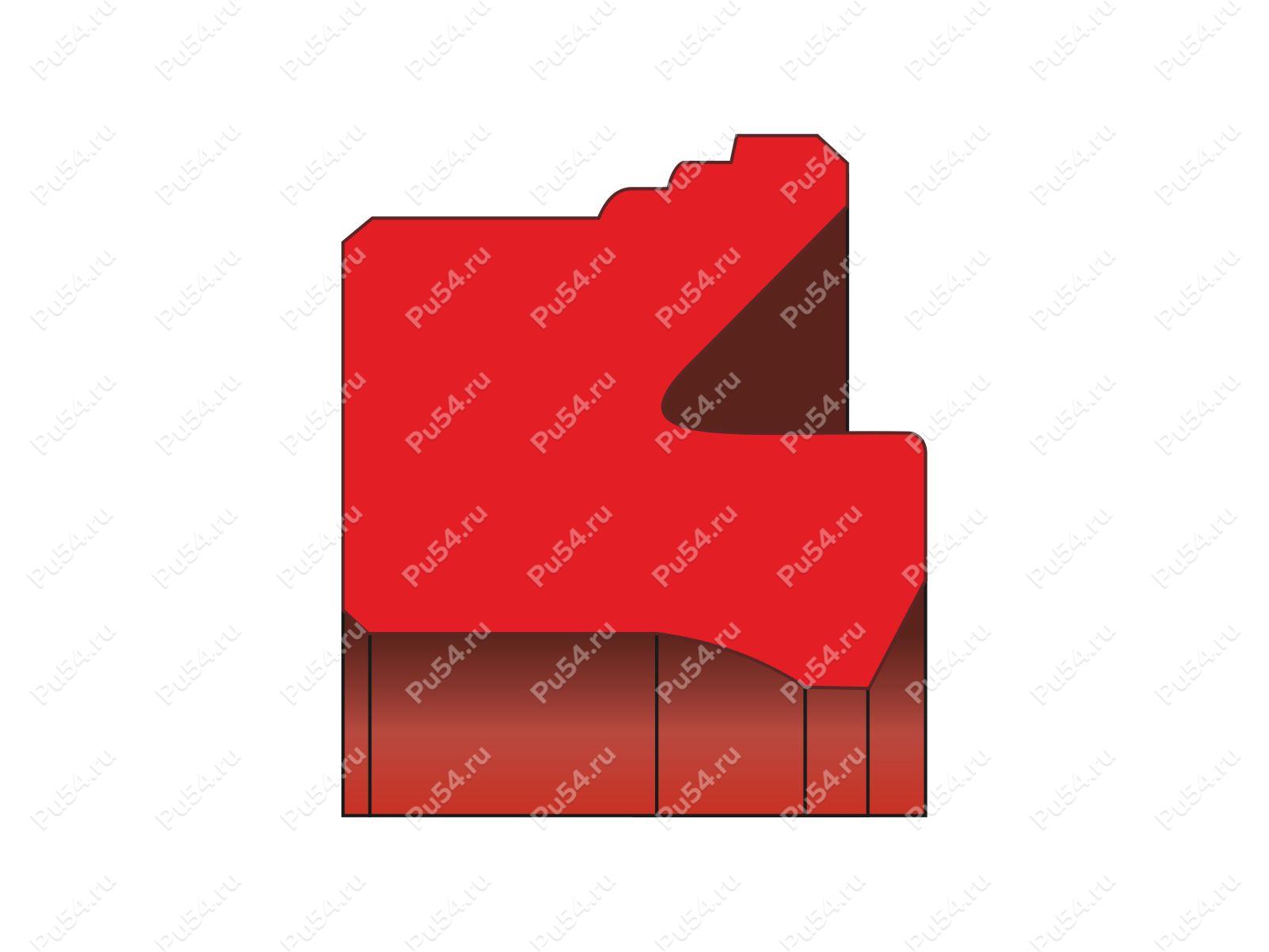 Уплотнение поршня 125x110x9,5/10 аналог PGY-125 SAKAGAMI, Código de product 70-08-263510, Poliuretano, PU54/M87/синий, Imagen №1