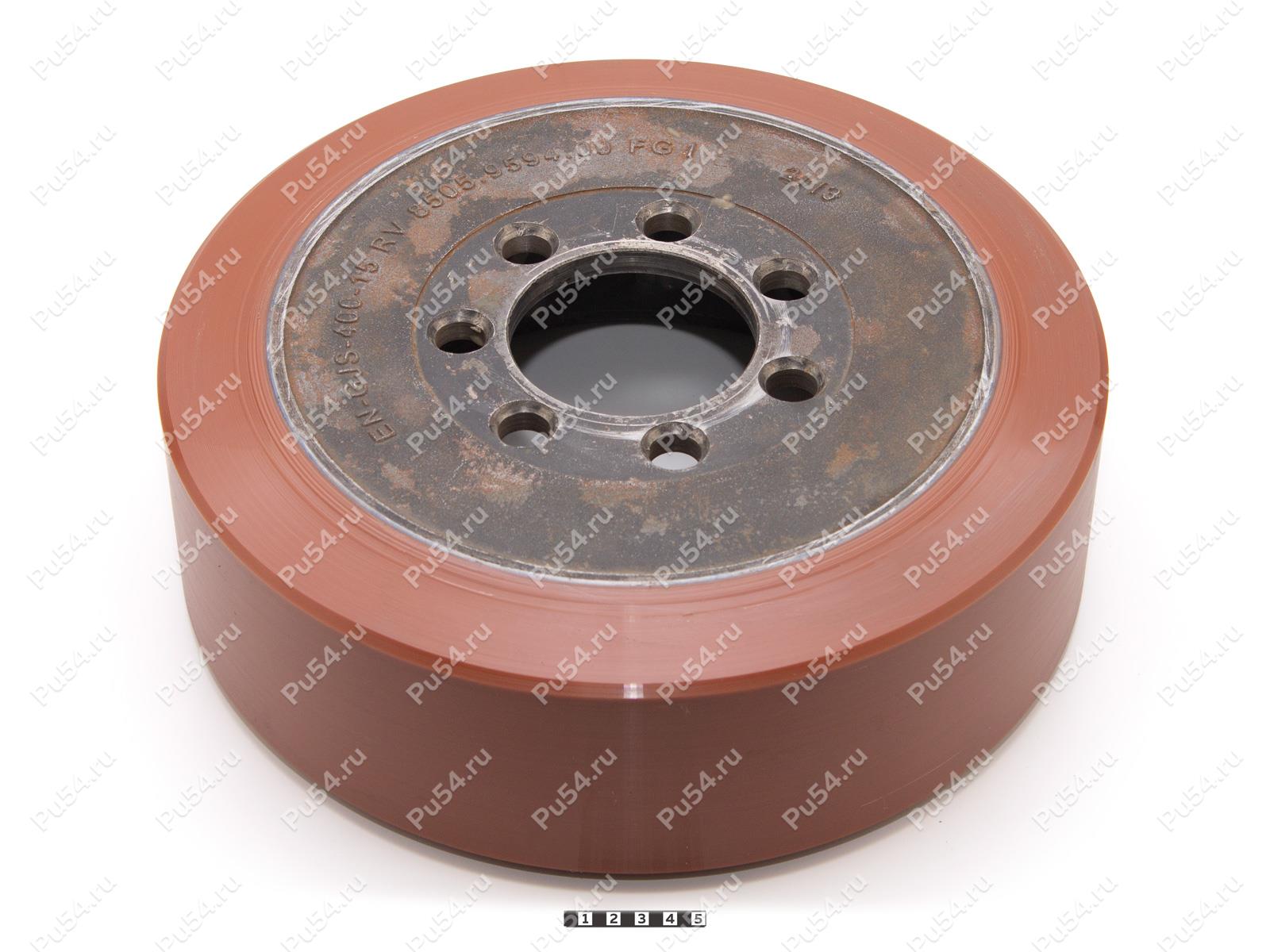 Колесо D 343 x d 270 x H 113 мм (восстановление), Código de product 333-01-1129, Poliuretano, PU54Q/E92/коричневый, Imagen №1