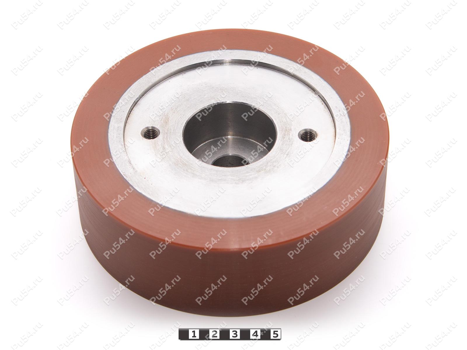 Колесо D160 x d 125 x H 50 мм (восстановление), Código de product 333-01-1137, Poliuretano, PU54Q/E92/коричневый, Imagen №1