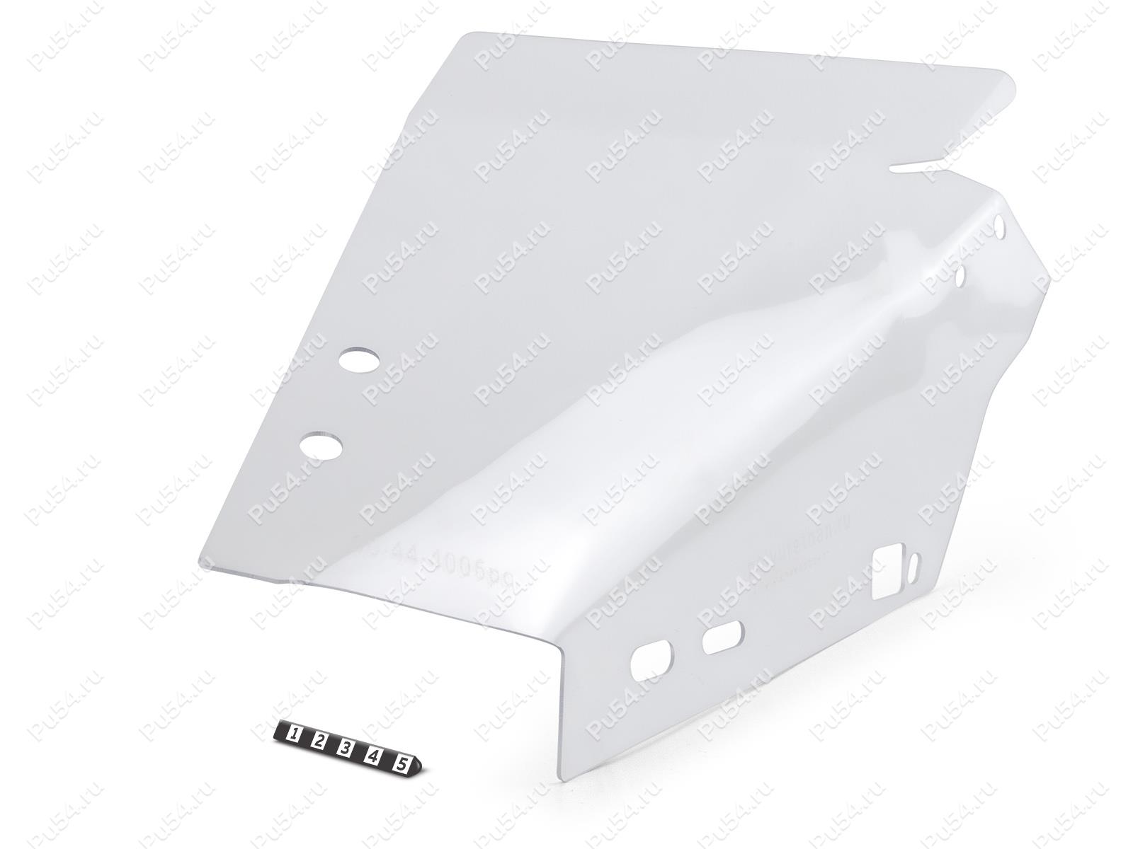Right part for snowmobile windshield Bombardier (BRP) Lynx Xtrim Commander, Código de product 50-44-4006Pc, Poliuretano, Imagen №1