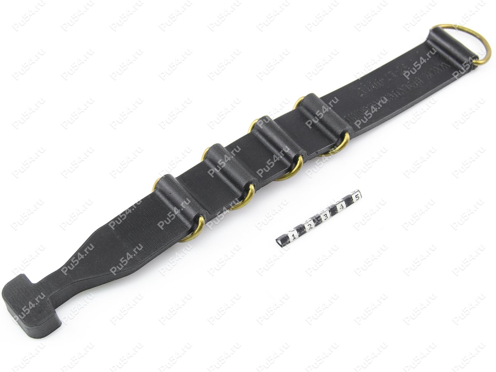 Fixing strap (5 rings), Código de product 33-17-0051-5, Poliuretano, PU54/M71/negro, Imagen №1